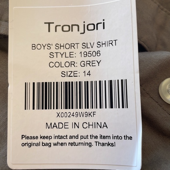boys size 14 Tron jori button up - Picture 4 of 4
